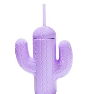 New Pink Sky Cactus Cup with straw